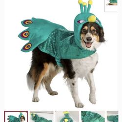 Dog Halloween Costume, Peacock, Size L