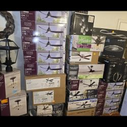 Ceiling Fans/ 52" Black Matte  Indoor Outdoor & Other Ones From $49 -$75 -$89