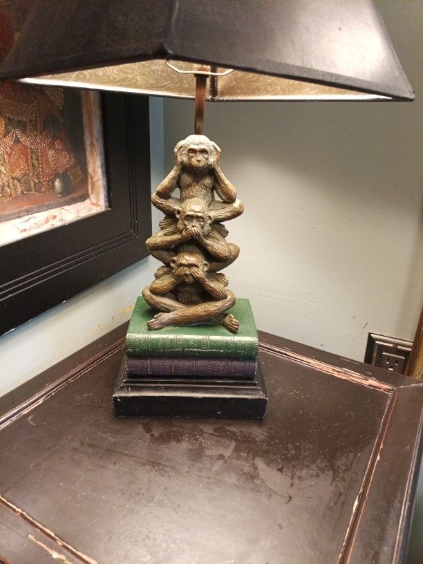 No Evil Monkey Lamp