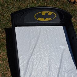 Batman Batmobile Plastic Sleep And Play Toddler Bed Mattress Included 