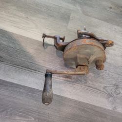 Vintage Hand Crank Grinding Wheel