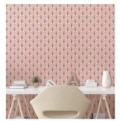 Blush Art Deco Vintage Wall Paper