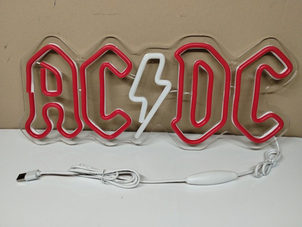 AC/DC Music Band Noen Sign -17in 