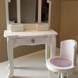 American Girl Doll Vanity- Doll Furniture 