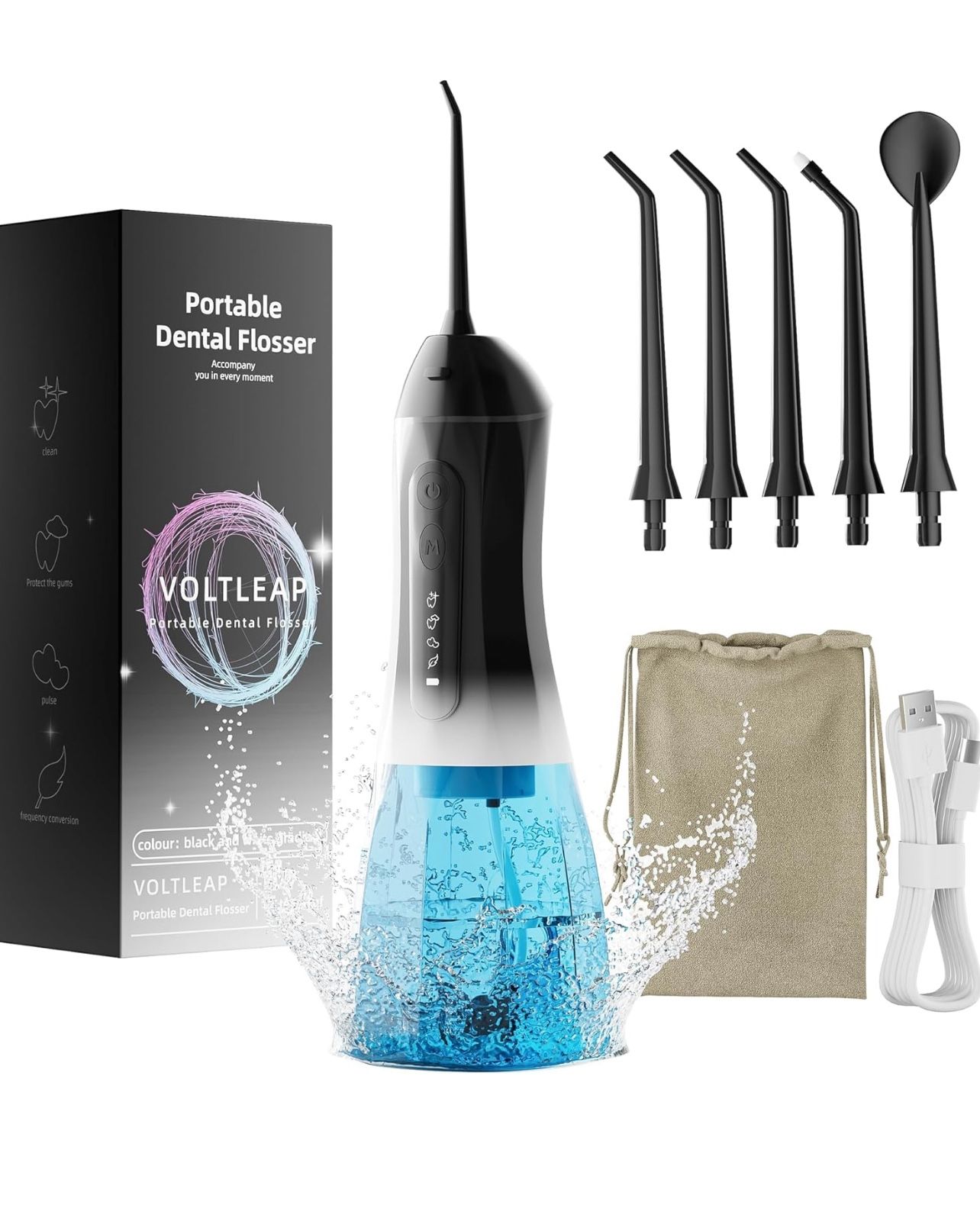 Brandnew Water Flossers for Teeth, Electric Floss for Adults & Kids, Water Dental Picks, Cleaning and Flossing, Portable Flossers for Travel Size, Gum