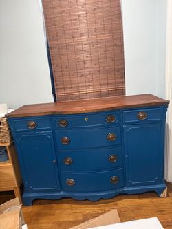 Vintage Royal Blue Dresser