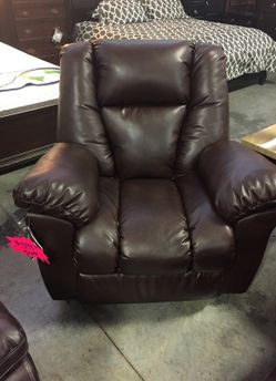 Large Leather Recliner By Ashley NEW