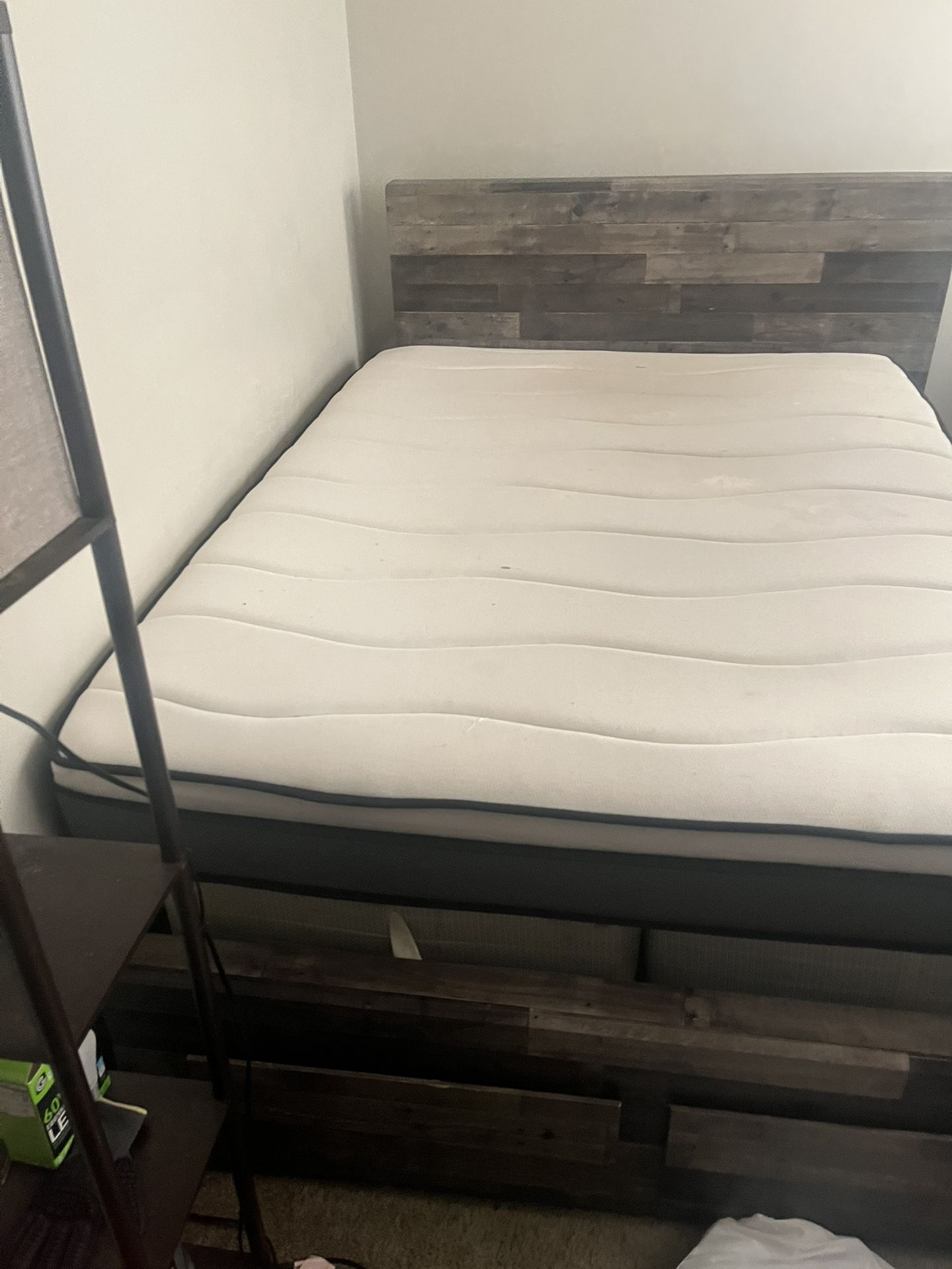 Sleigh Bed and mattress 250