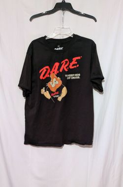 D.A.R.E. To Keep Kids Off Drugs Ripple Junction Graphic T-Shirt with Mascot Large
