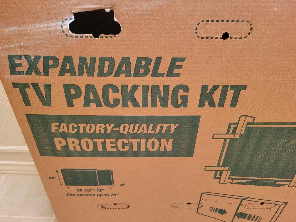 Expandable TV Packing Box