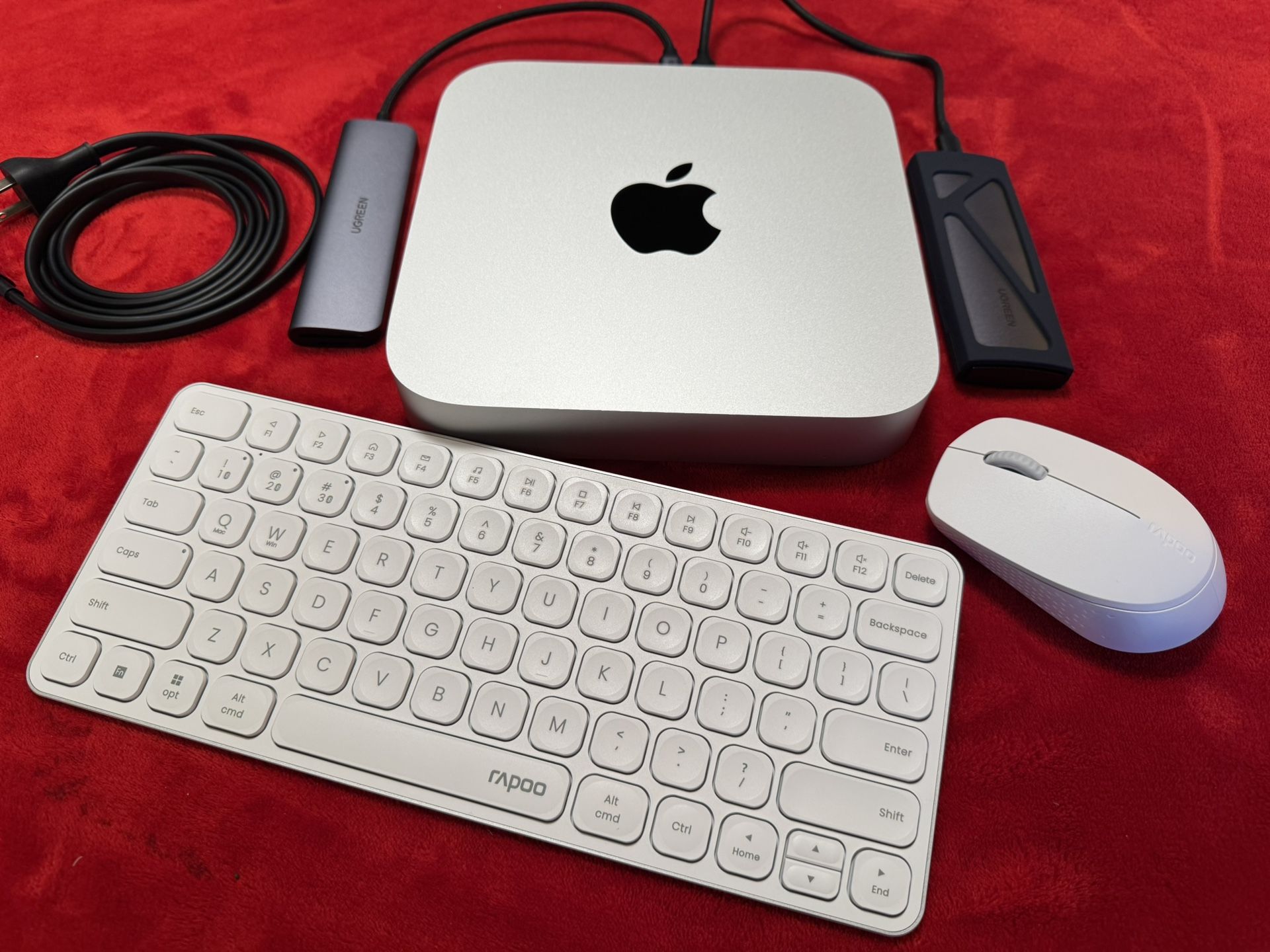 Mac Mini 2020, M1 Chip, 8GB RAM, 256GB SSD, Apple M1 GPU, Extras Available: 1TB M.2, Docking Station, M&K