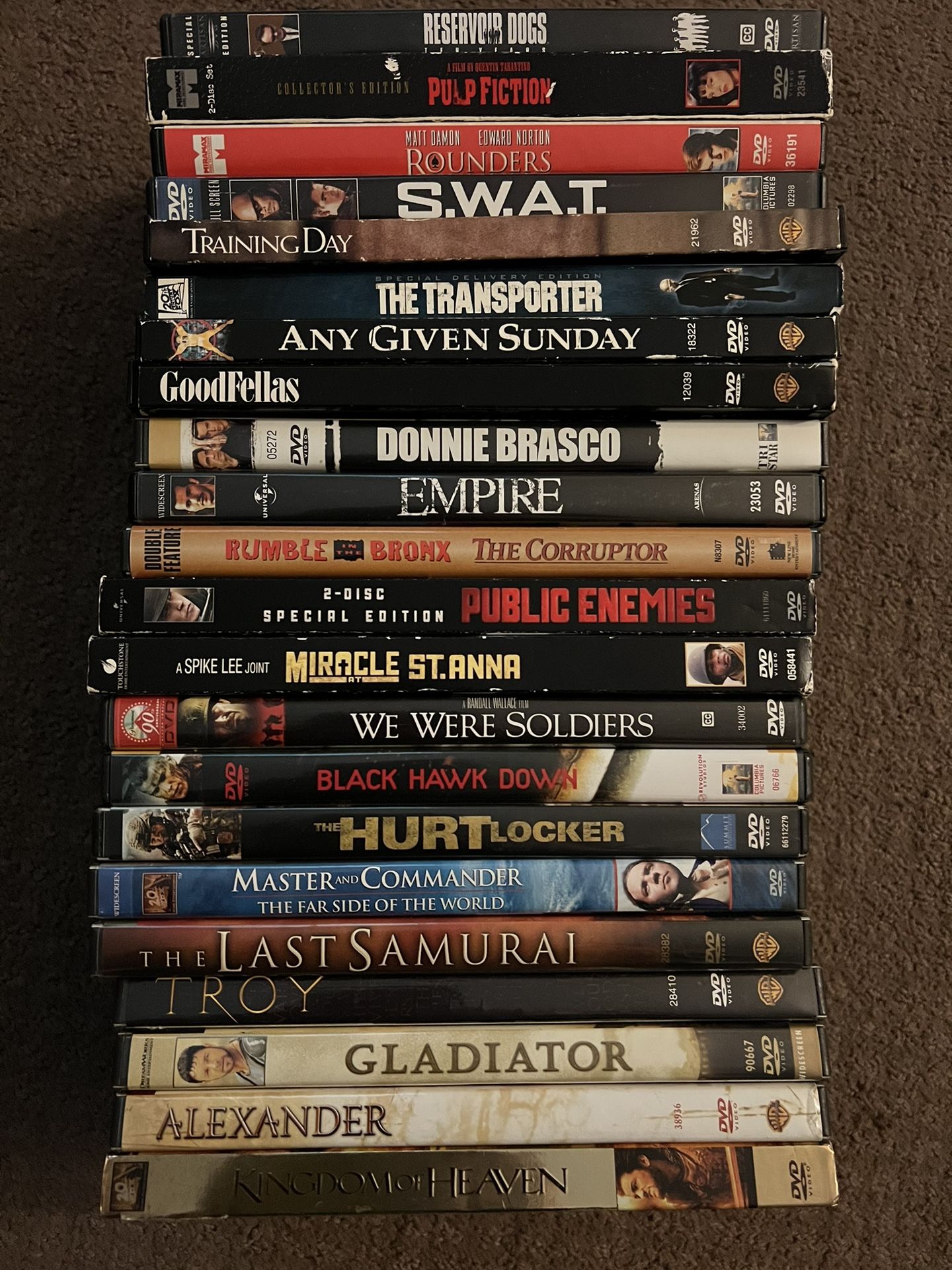 DVD 22 Action/Drama Movies