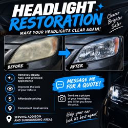 🔥HEADLIGHT RESTORATION - LOW PRICE 🔥