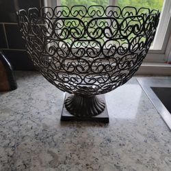 Large Metal Basket Fruit Veggies