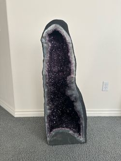 Huge amethyst geode crystal cathedral 219lb