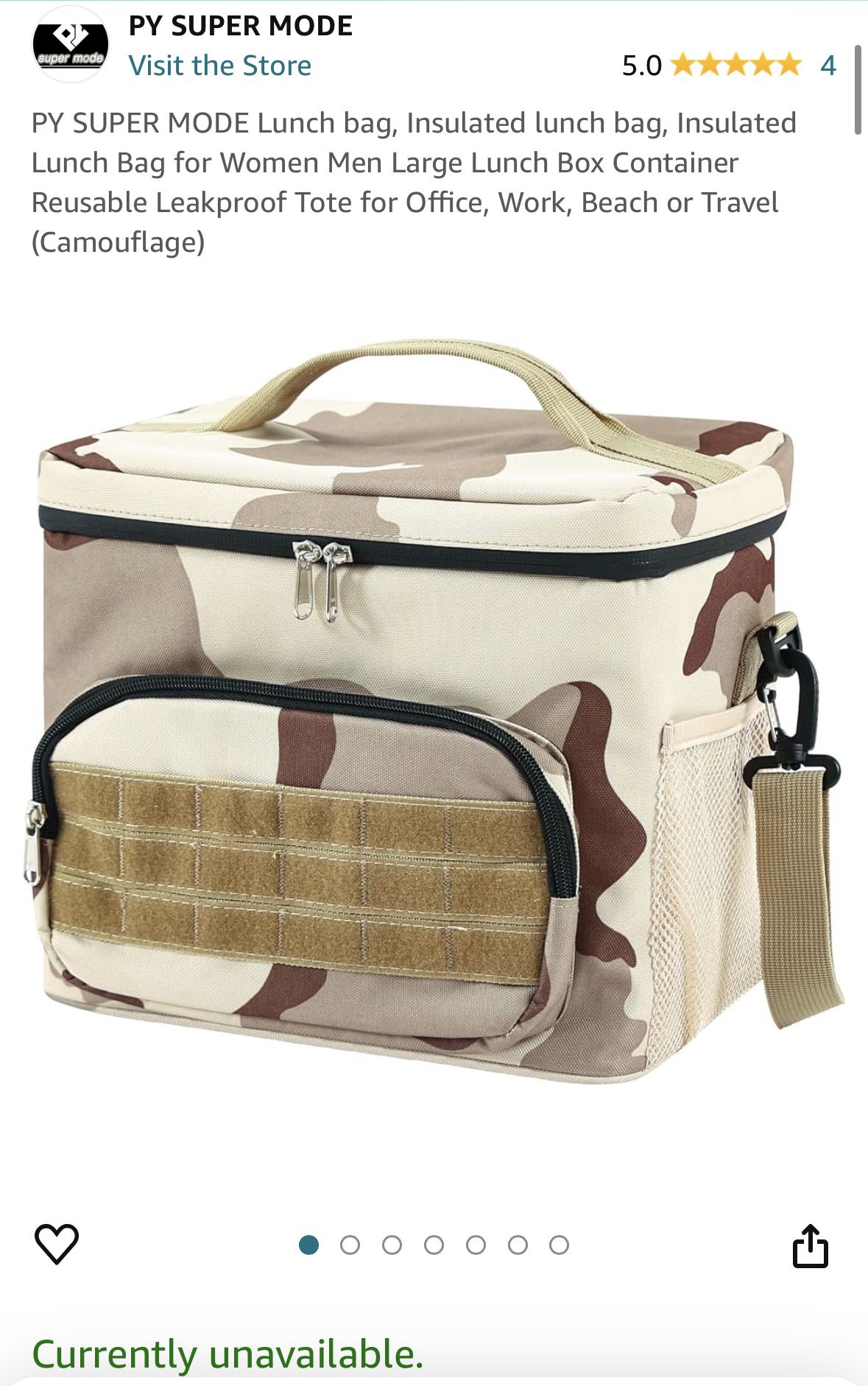 NEW Insulated Lunch Box Tote Bag
