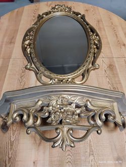 Ornate Mirror and Shelf