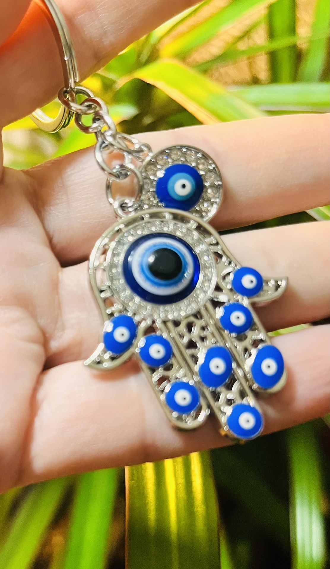 Evil Eye 🧿 Keychain Khamsa 🪬 