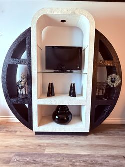Unique Contemporary 3-Piece Furniture Set – Coffee Table, End Table & Display Cabinet
