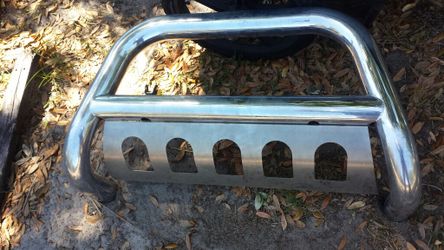 Toyota Tacoma Chrome Stainless Steel Bull Bar & Skid Plate
