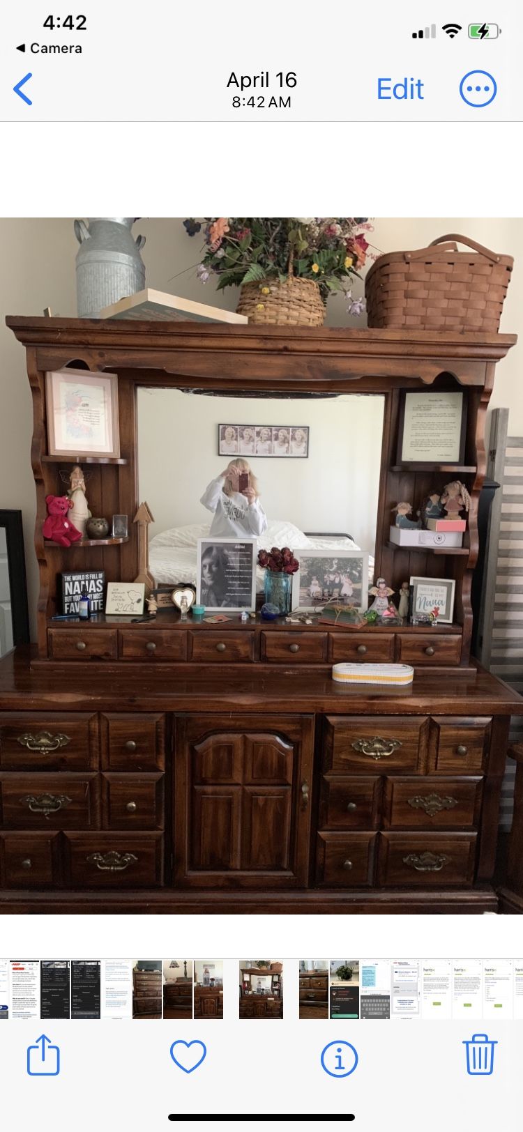 4 Piece Dresser and Side Tables