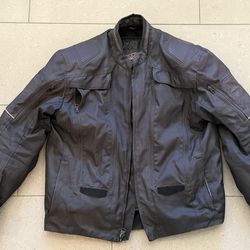 Brooks Motorcycle Jacket Padded Black Removable Liner Riding Jacket Mens Medium
