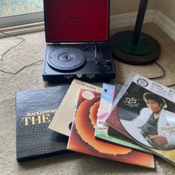 Crosley Record Player & records 