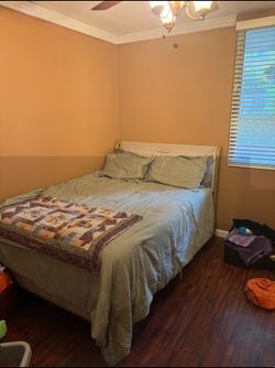Creme and Gold Bed Frame (Full)