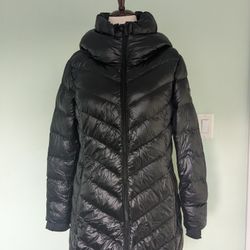 "BCBG MAXAZRIA" Women's Black Packable Premium Down Puffer Coat/Jacket, Size L, New 