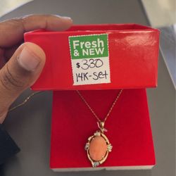 14k Gold Chain And Pendant