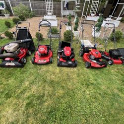 5 Mowers $100 