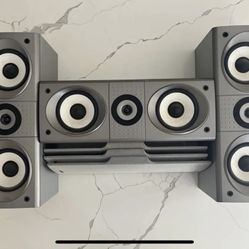 Onkyo  2 SKF-540F Left Right & 1 SKC-540C Center ~ Home Theater Speakers~TESTED