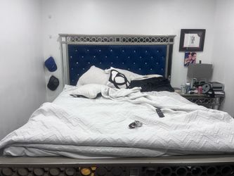 Cal king frame with dresser and nightstand