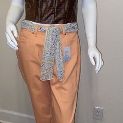 Croft& Barrow Pants AND Synthetic leather Top