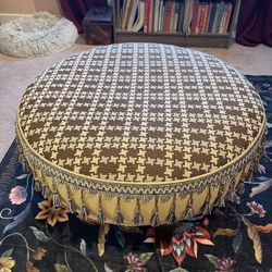 Vintage Round Ottoman