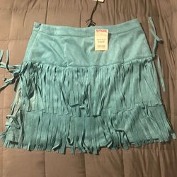 Western Fringe Skirt 