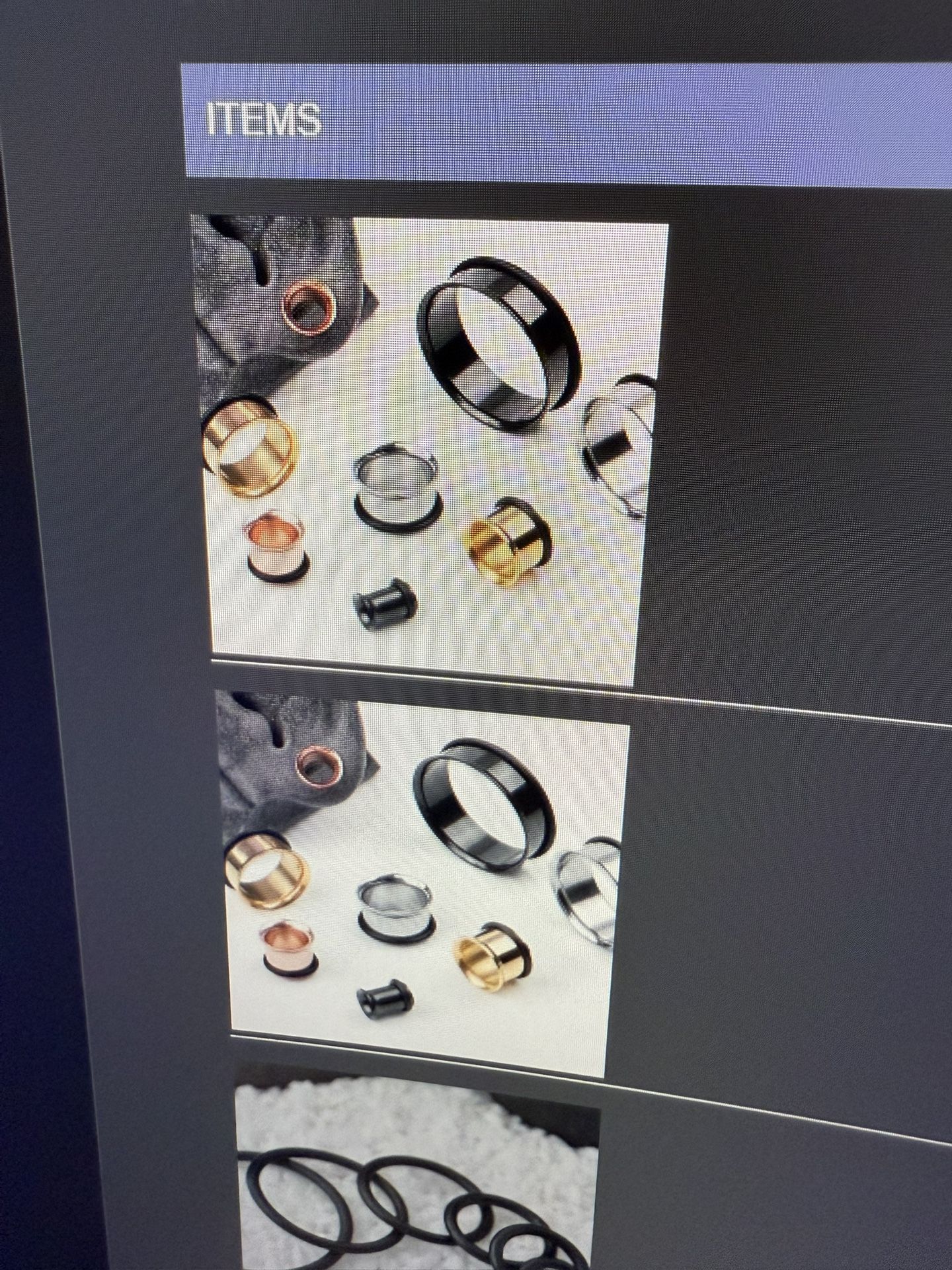 UNOPENED Black Single Flare Eyelets Gauge 1/2in