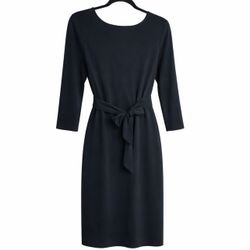New York & Co. tie front stretch black dress sz medium 
