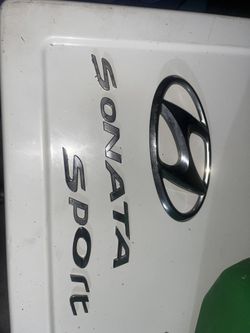 2015 - 2017 HYUNDAI SONATA SPORT CHROME REAR TRUNK EMBLEM LOGO BADGE NAMEPLATE
