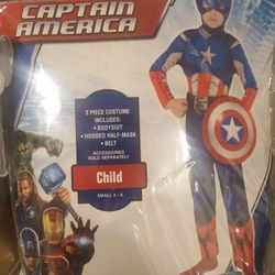 Captain America kid small 4-6