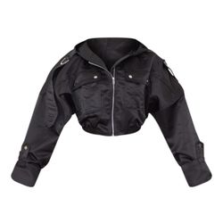 PLT Satin Bomber Jacket (Size: 4/ Small)