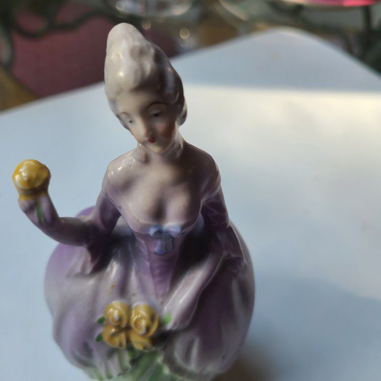 Lady Vase Figurine Statue Victorian Grannycore 