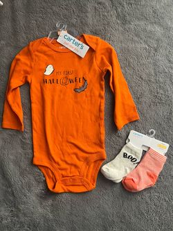 Halloween Baby Onesie & Socks Set