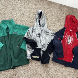 Size 6/7 Used Disney Yoda Star War Marvel Spider-Man Columbia Jacket Hoodie Jacket Boy 