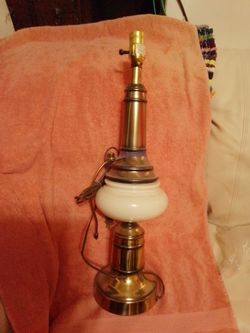 Bone and Gold Color Lamp