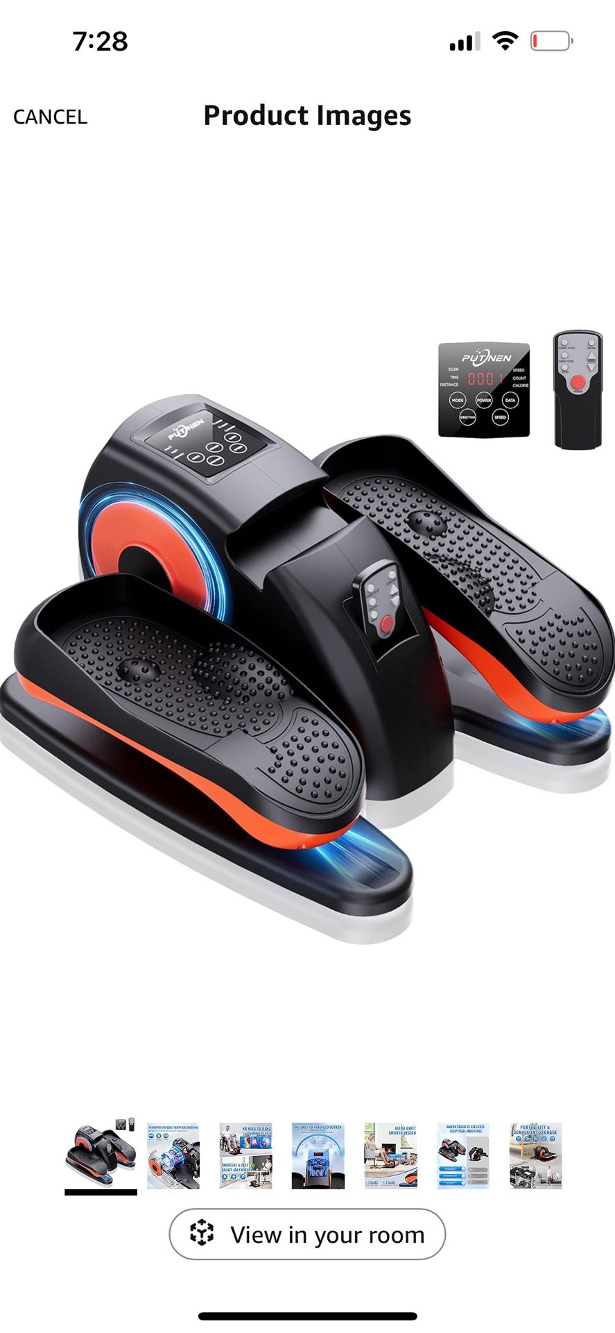 Under Desk Elliptical Machine For Sale $58.00 50%+ OFF Retail $189.99 NEW IN BOX
