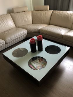 3 Piece - Espresso & Glass Coffee Table (1 coffee table and 2 end tables)