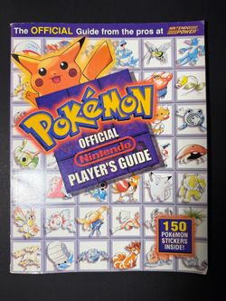 Nintendo Power Pokémon Official Strategy Guide 1998 & all Stickers (DESCRIPTION)