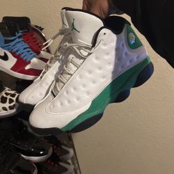 Jordan 13  Green And White 