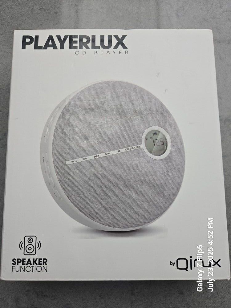 PLAYERLUX RECHARGABLE CD PLAYER